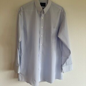 NWOT Towncraft Buttondown Collar Lt Blue 16 1/2 Dress Shirt